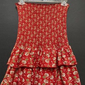 Ralph Lauren denim Bustier Strapless dress Size S